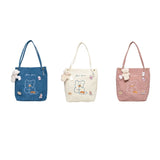 D0LF Corduroy Shoulder Bag Casual Tote Handbag for Wedding Gym Bags