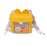 D0LF Crossbody Messenger Bag for Girls Teens Canvas Shoulder Bags with Dolls