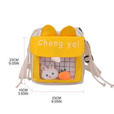 D0LF Crossbody Messenger Bag for Girls Teens Canvas Shoulder Bags with Dolls
