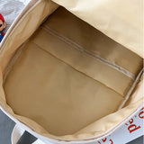 D0LF Corduroy Women Backpack Solid Female Student Schoolbag for Teenage Girl