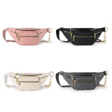 D0LF Fanny Pack Zippered Waist Bag for Girls Women Ladies
