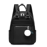 D0LF Nylon Backpack Anti-theft Travel Daypack Women Girls Student School Bag