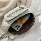 D0LF Women's Waist Bag Chest Bags PU Leather Fanny Pack Multifunction