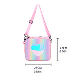 Holographic Insulated Lunch Bag for Women - Office Cooler Tote Organizer