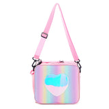 Holographic Insulated Lunch Bag for Women - Office Cooler Tote Organizer