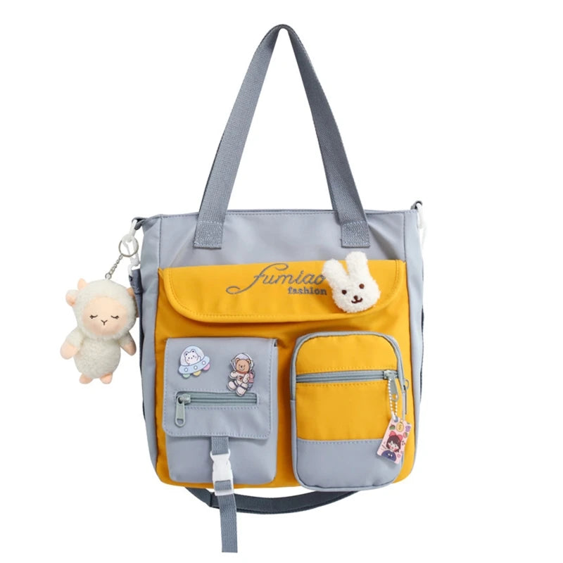 D0LF Japanese Style Tote Bag for Women Teen Girls Crossbody School