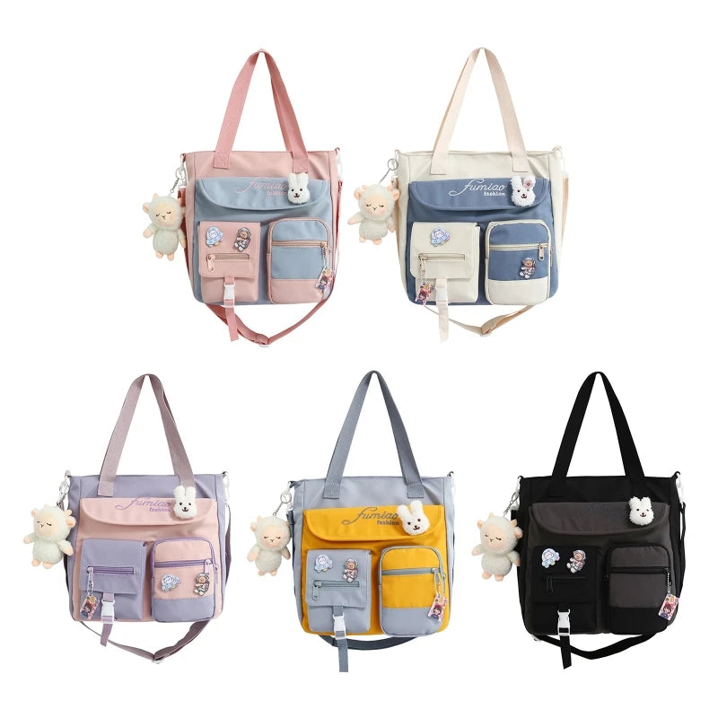 D0LF Japanese Style Tote Bag for Women Teen Girls Crossbody School