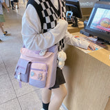 D0LF Japanese Style Tote Bag for Women Teen Girls Crossbody School