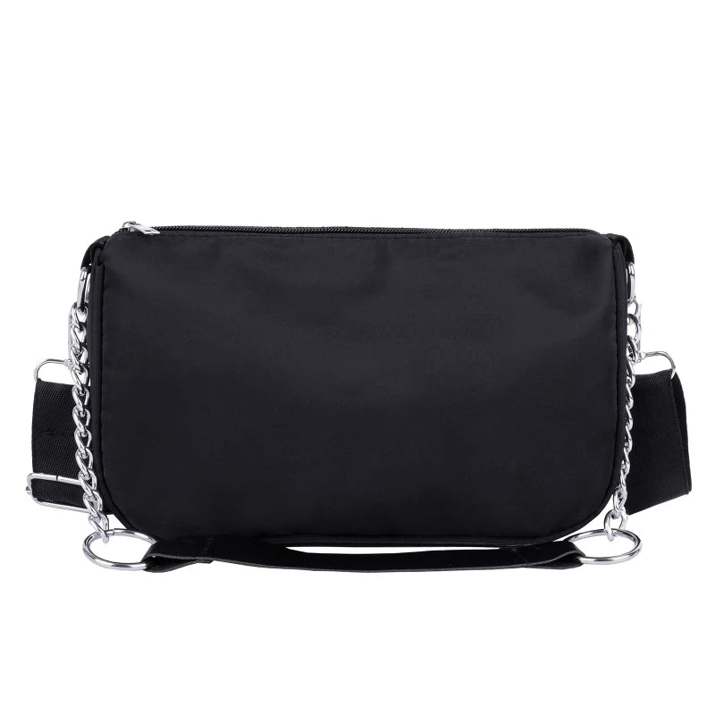 D0LF Nylon Crossbody Bag with Zipper Storage Pouch