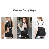 D0LF Women Backpack Purse Anti-theft Lightweight Travel School Shoulder Bag