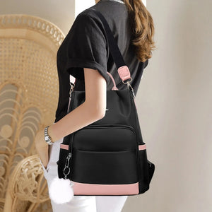 D0LF Women Backpack Purse Anti-theft Lightweight Travel School Shoulder Bag