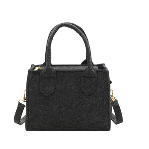D0LF Women Small Felt Handbag Shoulder Messenger Crossbody Shopping Bags Satchel