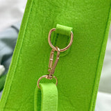 D0LF Women Small Felt Handbag Shoulder Messenger Crossbody Shopping Bags Satchel