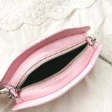 D0LF Mushroom Shape PU Leather Shoulder Crossbody Bag Tote Chain Satchel Purse