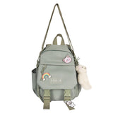 D0LF Women Nylon Backpack Convertible Shoulder Bags