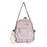 D0LF Women Nylon Backpack Convertible Shoulder Bags
