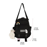 D0LF Women Nylon Backpack Convertible Shoulder Bags