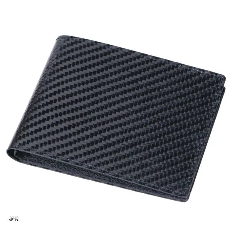 D0UD Men's RFID Blocking Carbon Fiber Bifold Wallet