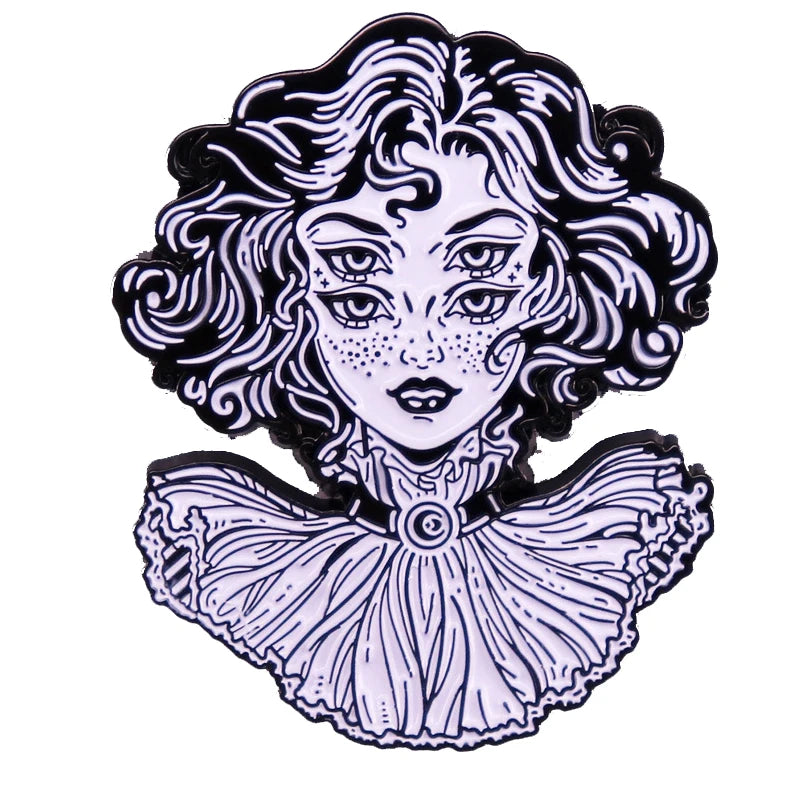 Halloween Horror Brooch for Clothes Lapel Pin Girls' Enamel Pin Jewelry