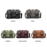 Skull Rivet Shoulder Bag Punk Style Crossbody Bags for Women