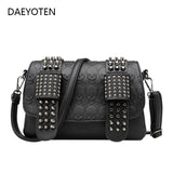 Skull Rivet Shoulder Bag Punk Style Crossbody Bags for Women