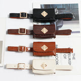 Vintage Lock Belt Bag Mini Waist Purse ZM1075