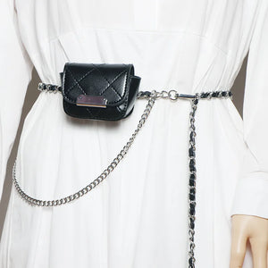 Chain Belt Bag Accessories Detachable Mini Small Waist Bag for Women