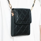 Soft Leather Waist Bag Purse Women Hand Bag Metal Chain Flap Female Crossbody