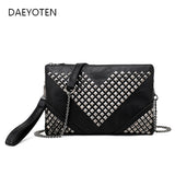Rivet Envelope Bag Chain Shoulder Clutch for Women ZM0927