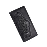 Leather Skull Wallet Women Purse Vintage Men Wallets Clutch Bag ZM0355