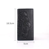 Leather Skull Wallet Women Purse Vintage Men Wallets Clutch Bag ZM0355
