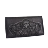 Leather Skull Wallet Women Purse Vintage Men Wallets Clutch Bag ZM0355
