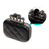 Skull Ring Handbag Women Evening Bags Punk Clutch Bag Chain Party Shoulder