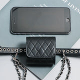 Metal Hollow Out Belt Bag Decorative Waist Bag Fanny Packs for Women