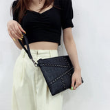 Punk Skull Clutch Bag Retro Rivet Satchel ZM1145