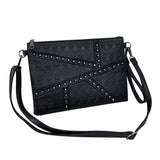 Punk Skull Clutch Bag Retro Rivet Satchel ZM1145