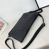 Punk Skull Clutch Bag Retro Rivet Satchel ZM1145