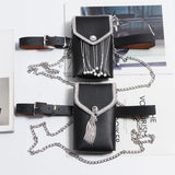 Rhinestone Fanny Pack Belt Bag Flash Diamond Chest Waistbag Sling Pack
