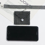 Transparent Rhinestone Bag Women Summer Decoration Shirt Dress Belt Bag