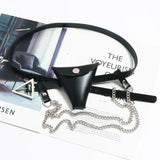 Triangular Buckle Thin Belt Bag Women's Fanny Pack