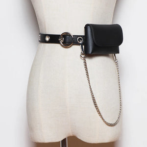 Women Waist Bag Chain Female Purse Bag Bum Sac Banane ZM1007