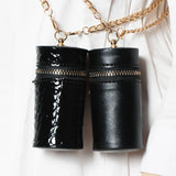 Crocodile Pattern Mini Shoulder Bag Chain Waist Drum Lipstick Coin Purse