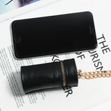 Crocodile Pattern Mini Shoulder Bag Chain Waist Drum Lipstick Coin Purse