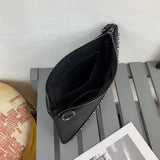 Fashionable Rivet Clutch Bag Envelope Shoulder Bag