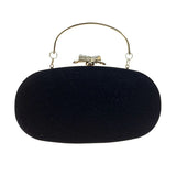 DAIWEI Women's Evening Bag with Diamonds SILVER