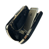 DAIWEI Women's Evening Clutch with Diamonds PU Leather Bag