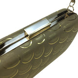 DAIWEI Women's Formal Wedding Evening Clutch with Diamonds PU Leather LACE