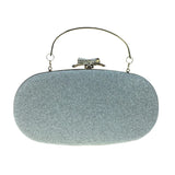 DAIWEI Women's Evening Bag with Diamonds SILVER