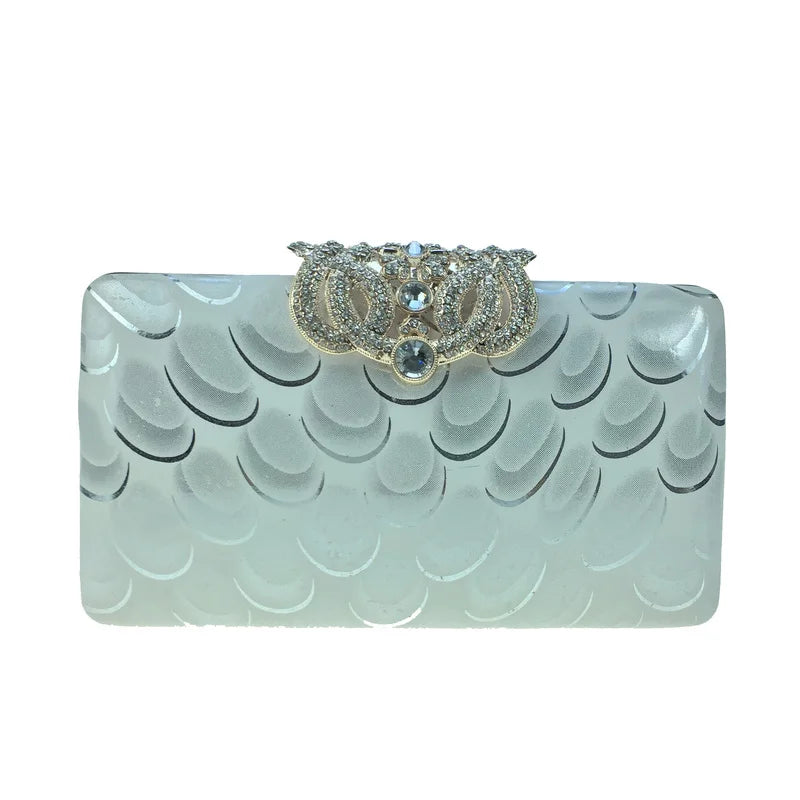 DAIWEI Women's Evening Clutch with Diamonds
