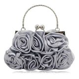 DAIWEI Women's Evening Bag Flower Bride Purse Party Wedding Clutch